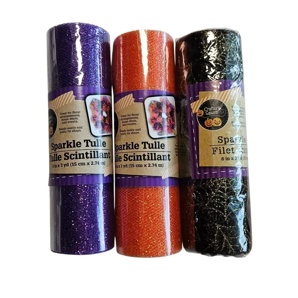 FALL & HALLOWEEN Ribbon & Decor Lot Leaves Pumpkins Cupcake Picks Etc